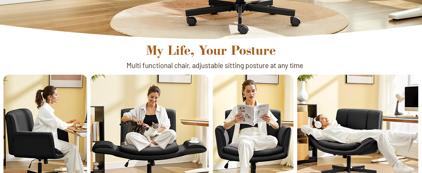 Criss Cross Chair with Wheels