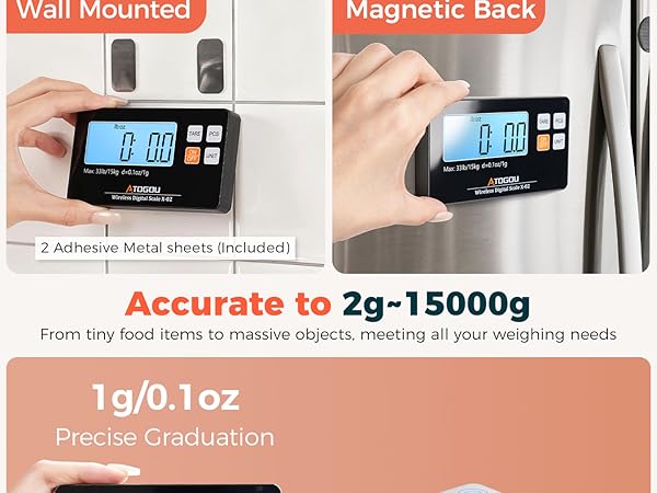 Atogou Upgraded Wireless Food Scale