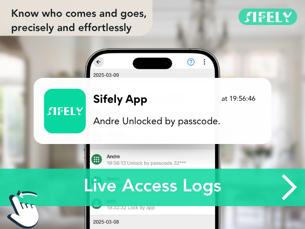 get notifications of who is using your lock