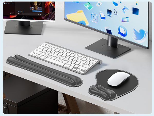 keyboard and mouse pad