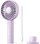 Jancane Handheld Fan, USB Rechargeable Mini Portable Fan with Base, 10H Battery, Strong Wind, Sma...