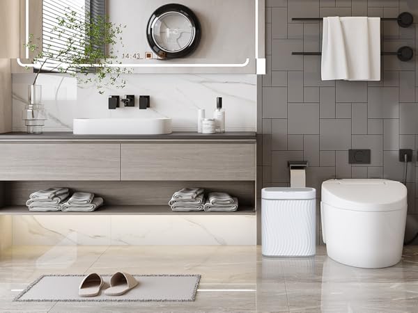 Bathroom Trash can with Automatic Touchless Lid