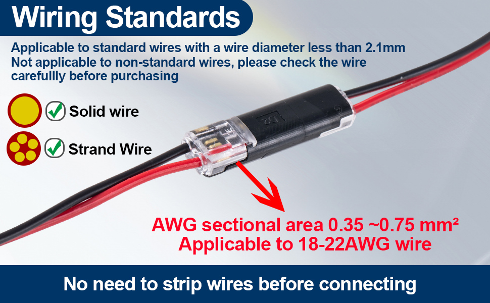 Hzopcw Quick Clip Fasteners Wire Connector