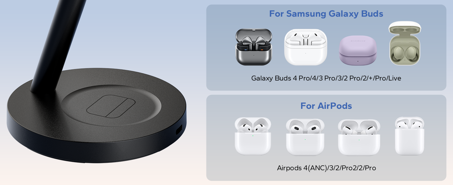 cargador inalámbrico para samsung android galaxy mag safe