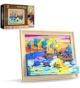 JMBricklayer Impression Sunrise Building Set for Adults – Premium Light-Up Art Block Kit with Fra...