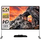 Outdoor Projector Screen with Stand 100 Inch: Portable Projection Screen for Outside Theater Home...