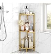ELYKEN Corner Shower Caddy Standing, 3 Tier Rustproof Metal Shower Organizer with Soap Holder, Fl...