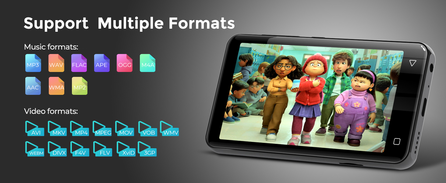 mp3 player with bluetooth for kids