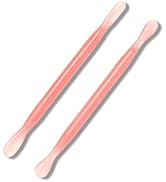 HaimiLiya 2Pcs Plastic Cuticle Pusher, Dual-end Dead Skin Nail Pusher, Gentle Plastic Pusher, Gel...