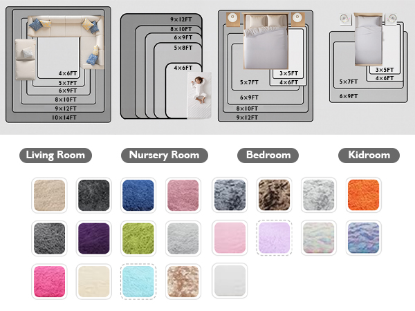 white rug for bedroom