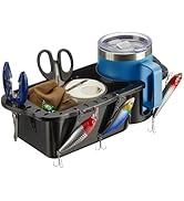 KEMIMOTO Boat Seat Cup Holder for Marine B100 B200, ABS Plastic Boat Caddy Organizer with Drainag...