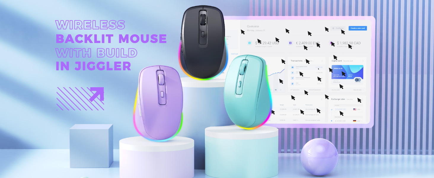 wireless mouse with jiggler