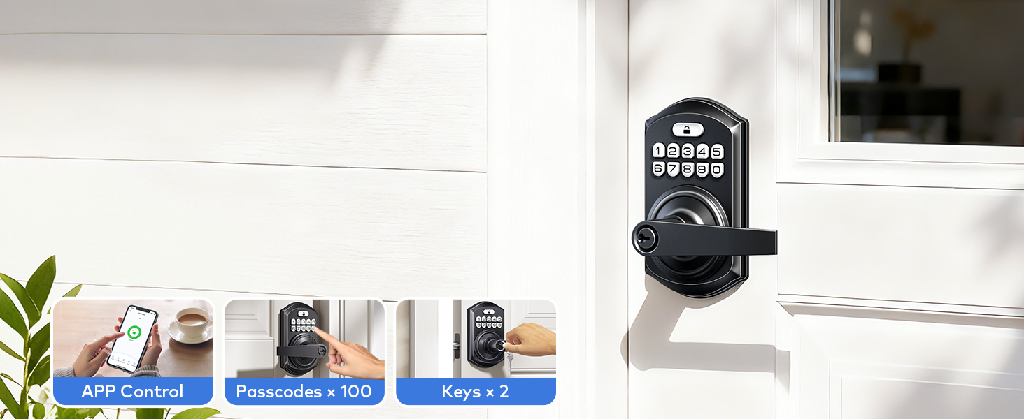KK HOME App, passcode, or key for unlocking