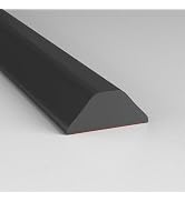Risunpet Collapsible Shower Threshold Water Dam, Shower Door Water Dam Barrier, Dry and Wet Separ...