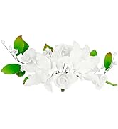 O'Creme Gumpaste Flower Spray, Pink Peony - Edible Flowers for Cake Decorating - Sugar Paste Flow...