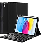 OYEEICE ipad 10th generation keyboard - Detachable Wireless Bluetooth Folio iP...