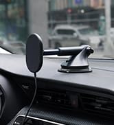 iOttie Velox Magnetic Wireless Charging Dash &amp; Windshield Car Mount. Compatible with MagSafe iPho...