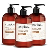 Soapbox Liquid Hand Soap, Coconut Milk &amp; Sandalwood, Gentle &amp; Moisturizing Hand Wash for Kitchen ...