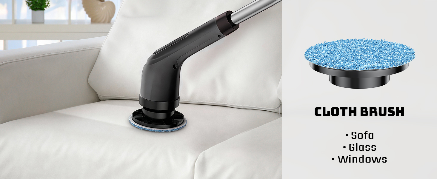 Cloth brush for sofa, glass, windows