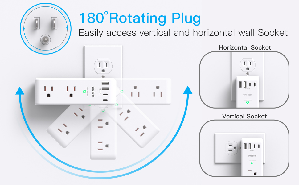 multi outlet wall plug