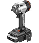 LiTHELi Cordless Impact Wrench, 1/2 Inch Hog Ring Brushless Impact Gun with 12,500 mAh Battery, V...