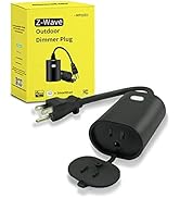 Minoston Z-Wave Outdoor Dimmer Plug, Outdoor Smart Outlet Switch, Z-Wave Hub Required, Weatherpro...