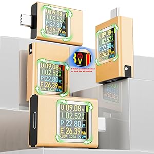 eversame usb-c tester with gravity-sensitive auto-rotating function