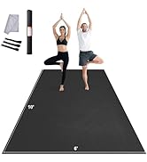 VEVOR Large Exercise Mat, 12'x6'/10'x6'/9'x6'/8'x6'/8'x5'/7'x5'/6'x4' (7mm) Extra Thick, Non Slip...