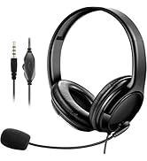 XOSDA Bulk Headphones with Microphone 10 Pack for Classroom School, Wholesale Durable On-Ear Wire...