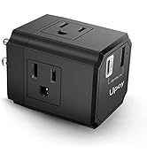 USB Charging Station with Outlets Upoy, Outlet Extender 1875W, Charging Cube Dual USB Ports Total...