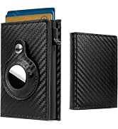 FADACHY Mens Wallet with Holder,Minimalist Card Holder,Carbon Fiber RFID Technology Credit Card H...