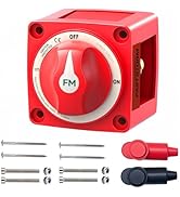 FASTSTORM Battery Disconnect Switch Waterproof 12V 48V Battery Shut Off Switch ON/Off 300A Heavy ...