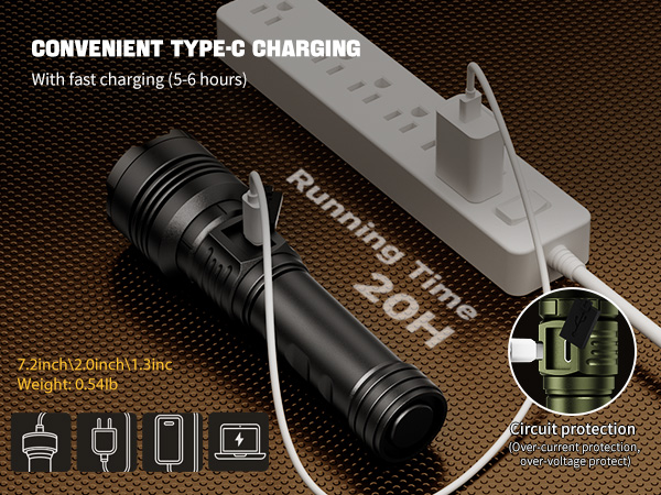 bright flashlight flashlight battery powered