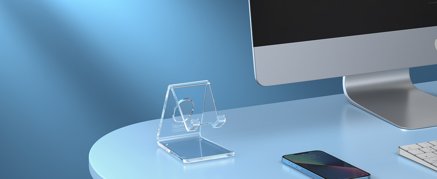 desk accessories, office cell phone stand holder iphone cute supplies acrylic oficina accesorios 