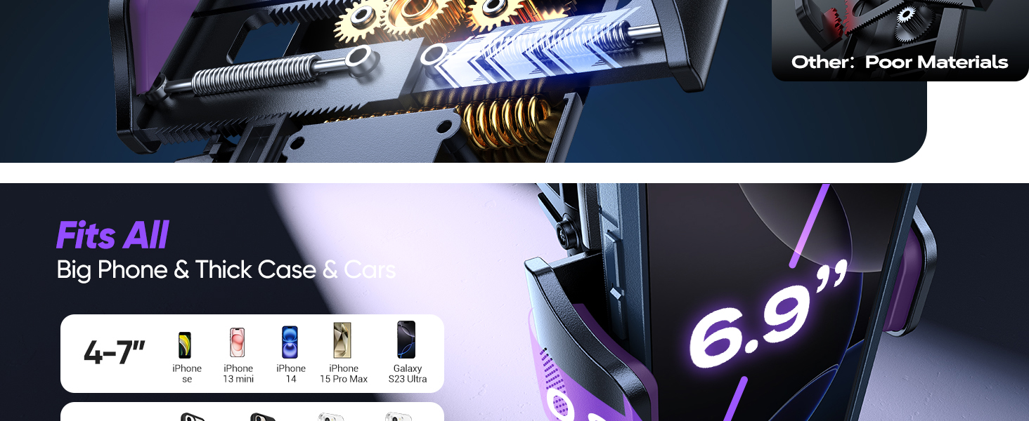 universal phone holder for car