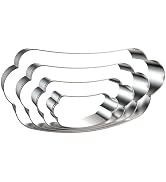 Hot Dog Cookie Cutter Set - 5 inch, 4 inch, 3 inch, 2 inch - 4 Piece Cookie Cutters Shapes Biscui...