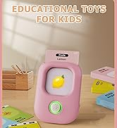 bravokids Educational Preschool Learning Toys for Toddler, Sensory Toys, English Talking Flashcar...