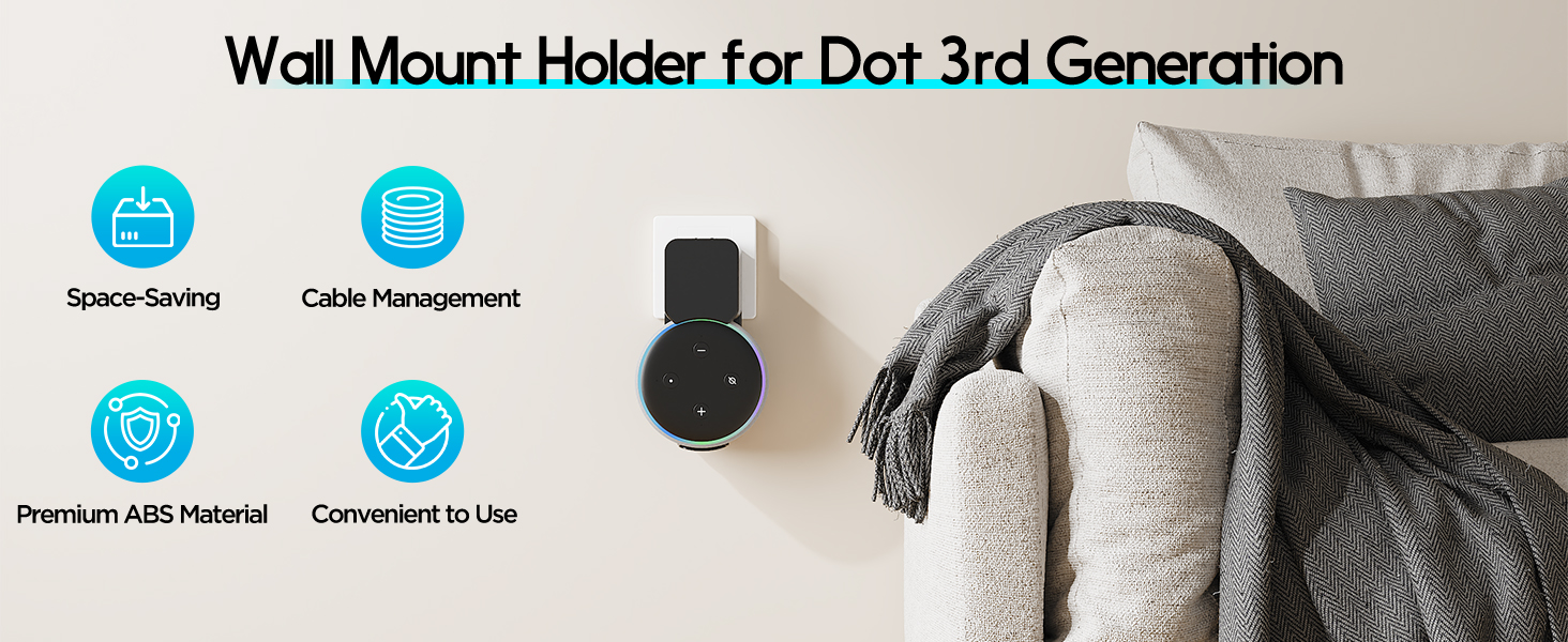 Wall Mount Holder for Dot 3rd Generation