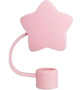 Silicone Straw Cover Cap for Cup, Star Shape Straw Topper Compatible with 10mm 30 and 40 Oz Tumbl...