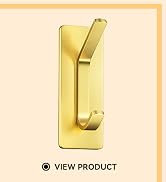 Auxmir 5 Pack Self Adhesive Hooks for Hanging 15lb, Wreath Hanger for Front Door, Stainless Steel...
