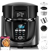 Nuwave Duet Electric Pressure Cooker &amp; Air Fryer Combo, 450 IN 1 Slow Cooker &amp; Grill with Integra...