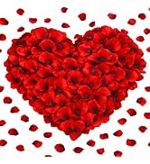 3000 Pcs Rose Petals Artificial Flowers Silk Petals Table Scatters for Romantic Special Night Dec...