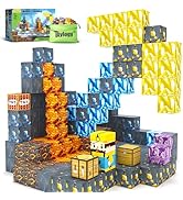 Magnetic Blocks-Build Mine Magnet World Pickaxe Edition Mine Pickaxe Caverns Kids Games Toddler T...
