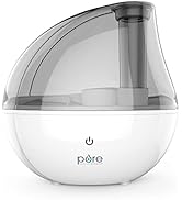 Pure Enrichment MistAire Silver Ultrasonic Cool Mist Humidifier for Bedroom, Office, Nursery &amp; In...
