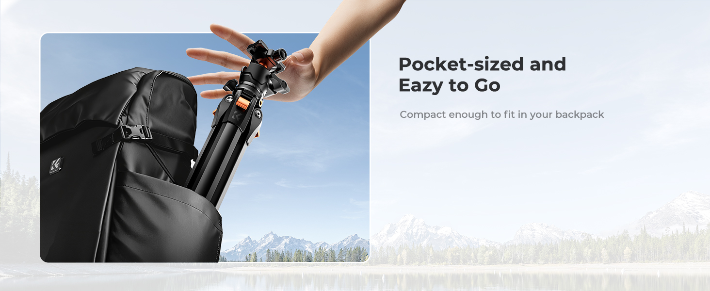 K&amp;amp;F CONCEPT 73&amp;#34; Aluminum Compact Camera Tripod