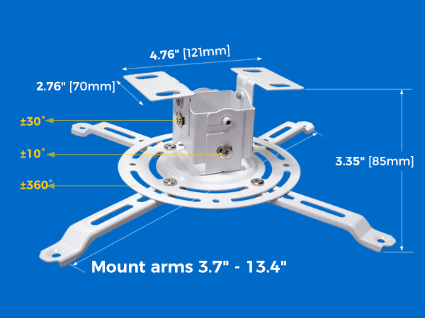 Universal Adjustable Ceiling Projector Mount