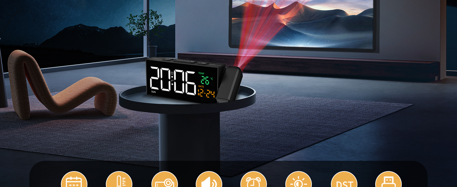 Projection Clocks for Bedroom