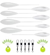 FREE FISHER 25/29Pcs Fishing Clear Casting Bobbers Kit, Bombarda Casting Sinking Floats Rubber Bo...
