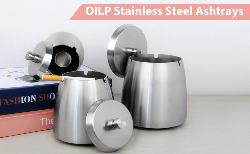 ashtray with lid large