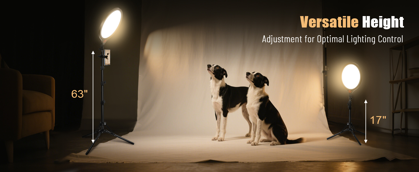 tripod with ring light for iphone